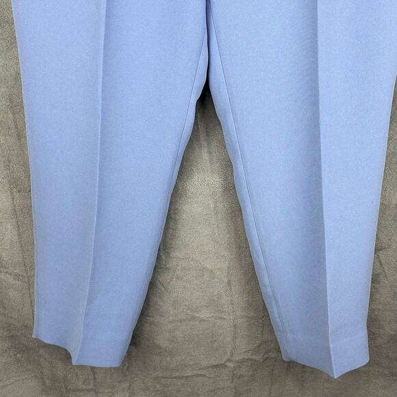The Fold London Pants Womens 12 Blue Tavira Trousers Crop NEW Business Luxury - Picture 3 of 16